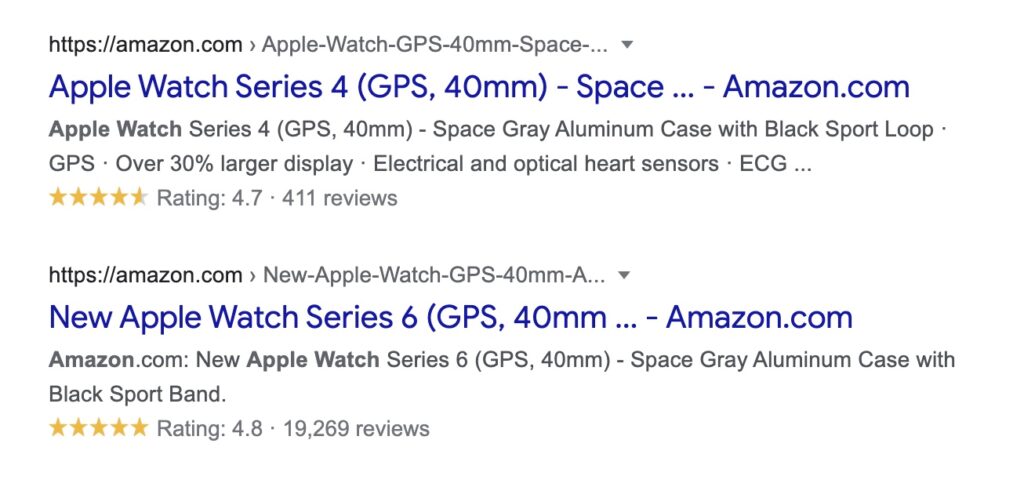 Schema Rich Snippets Example